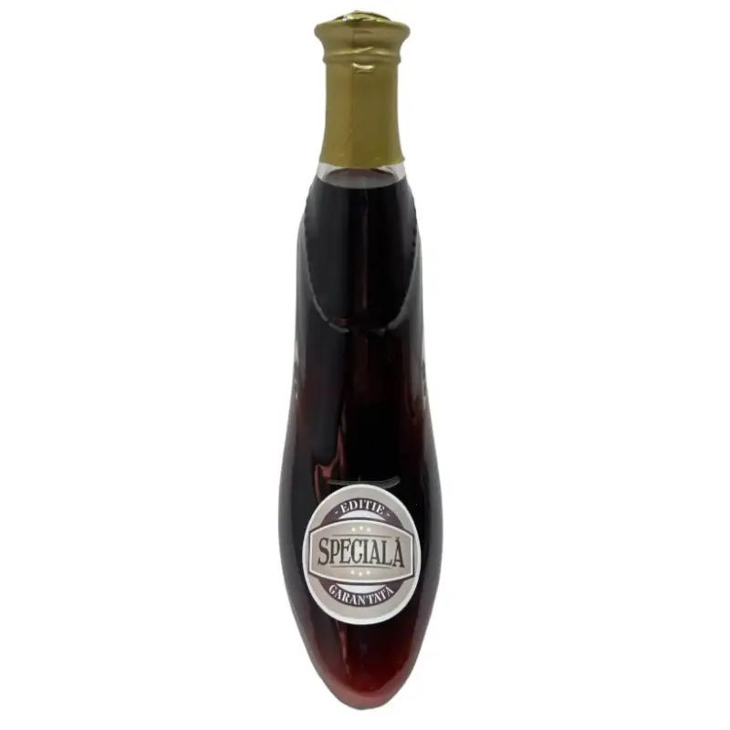 Editie speciala, sticla vin in forma de pantof cu mesaj model st24 04